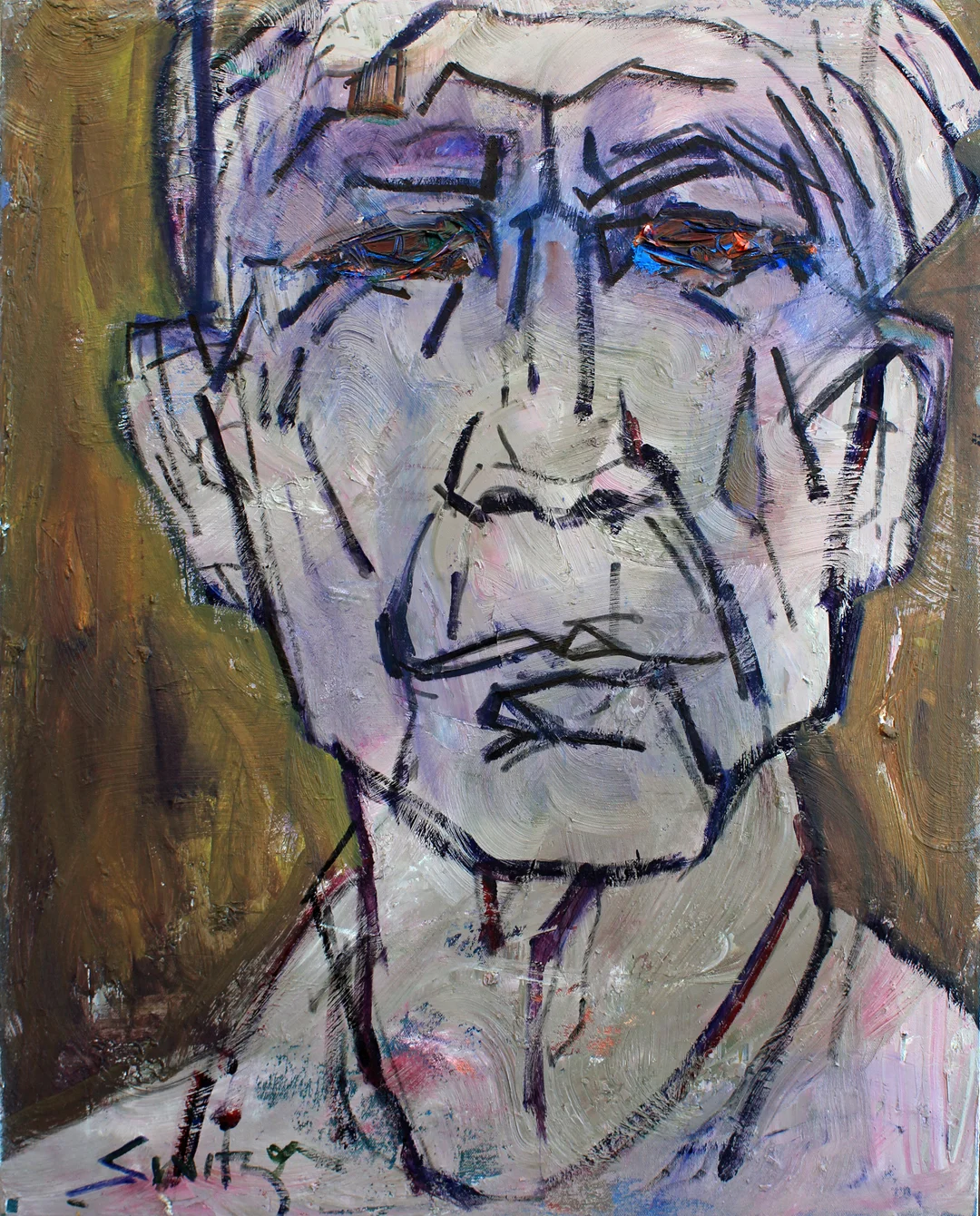 “Old Man”, 30x24 inches, oil on canvas