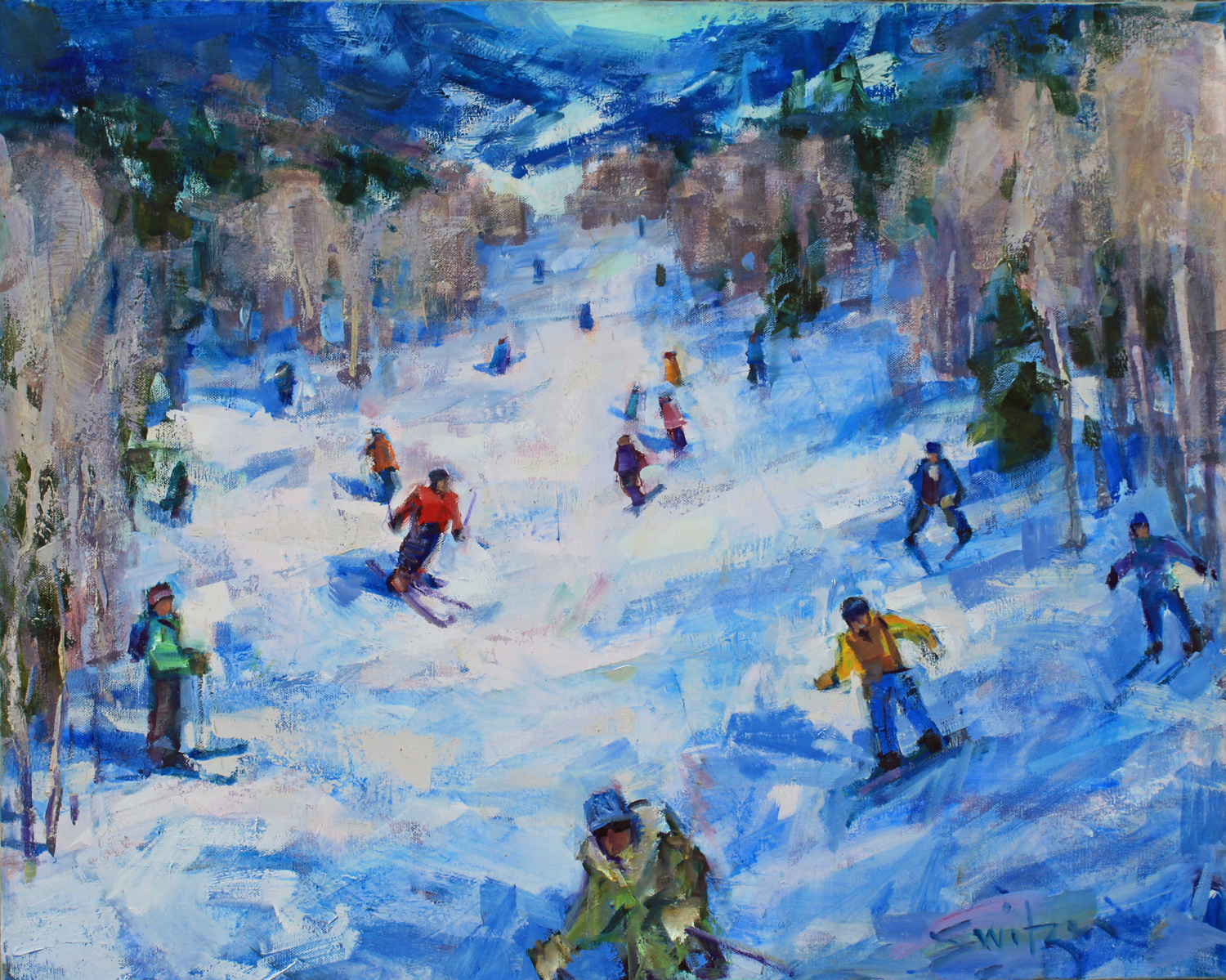 “Aspen Way”, 24x30 inches, oil on canvas