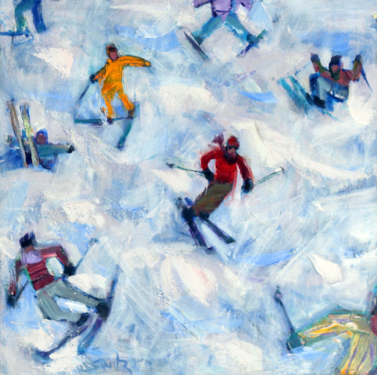 “Bumps” 20x20 inches,