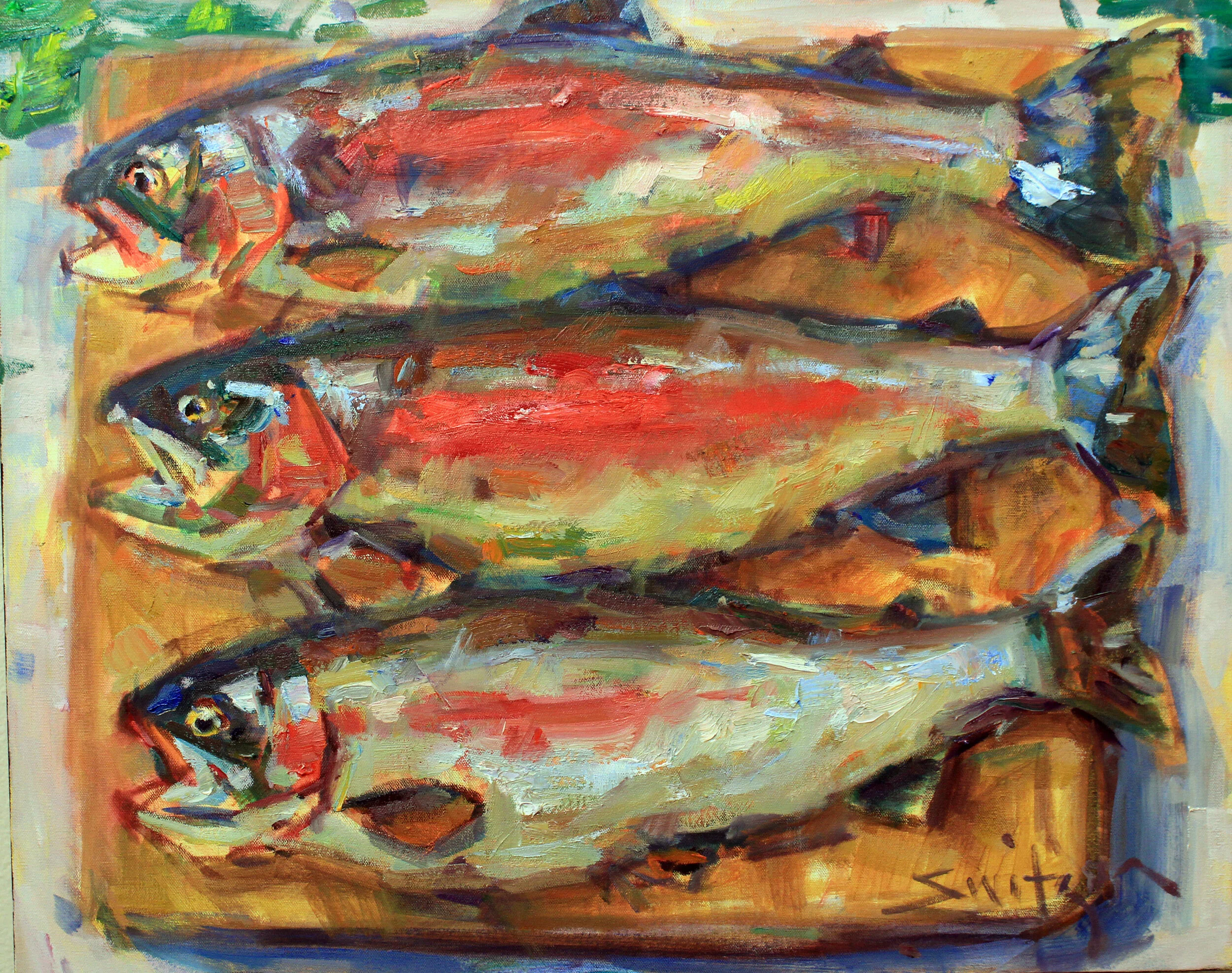  “Chop Block”,                                                                                   24x30 inches,                                                                                  oil on canvas                                             