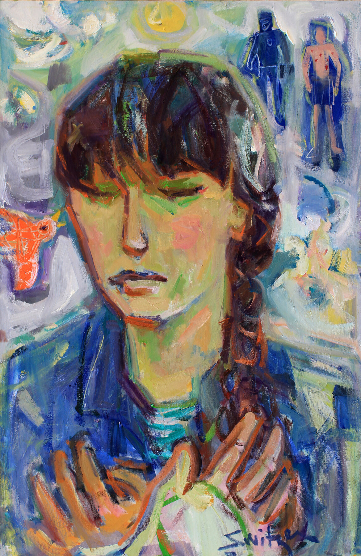  “Justine”,                                                                                   36x24 inches,                                                                                  oil on canvas   