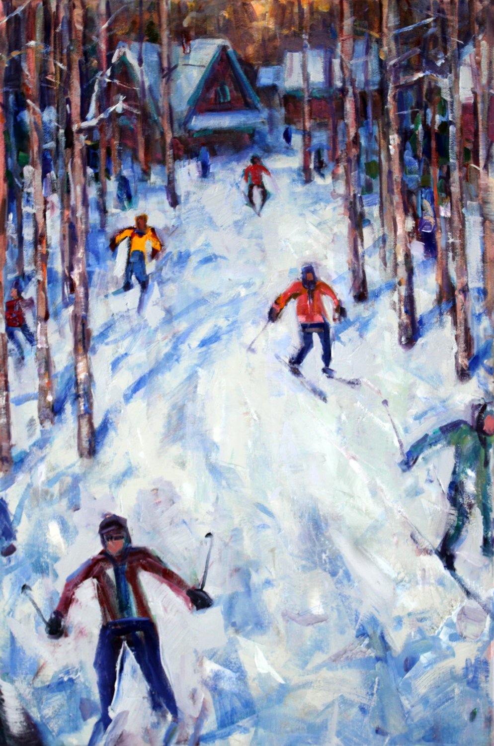  “Ski Out,”                                                                                        36x24 inches,                                                                                    oil on canvas                                         