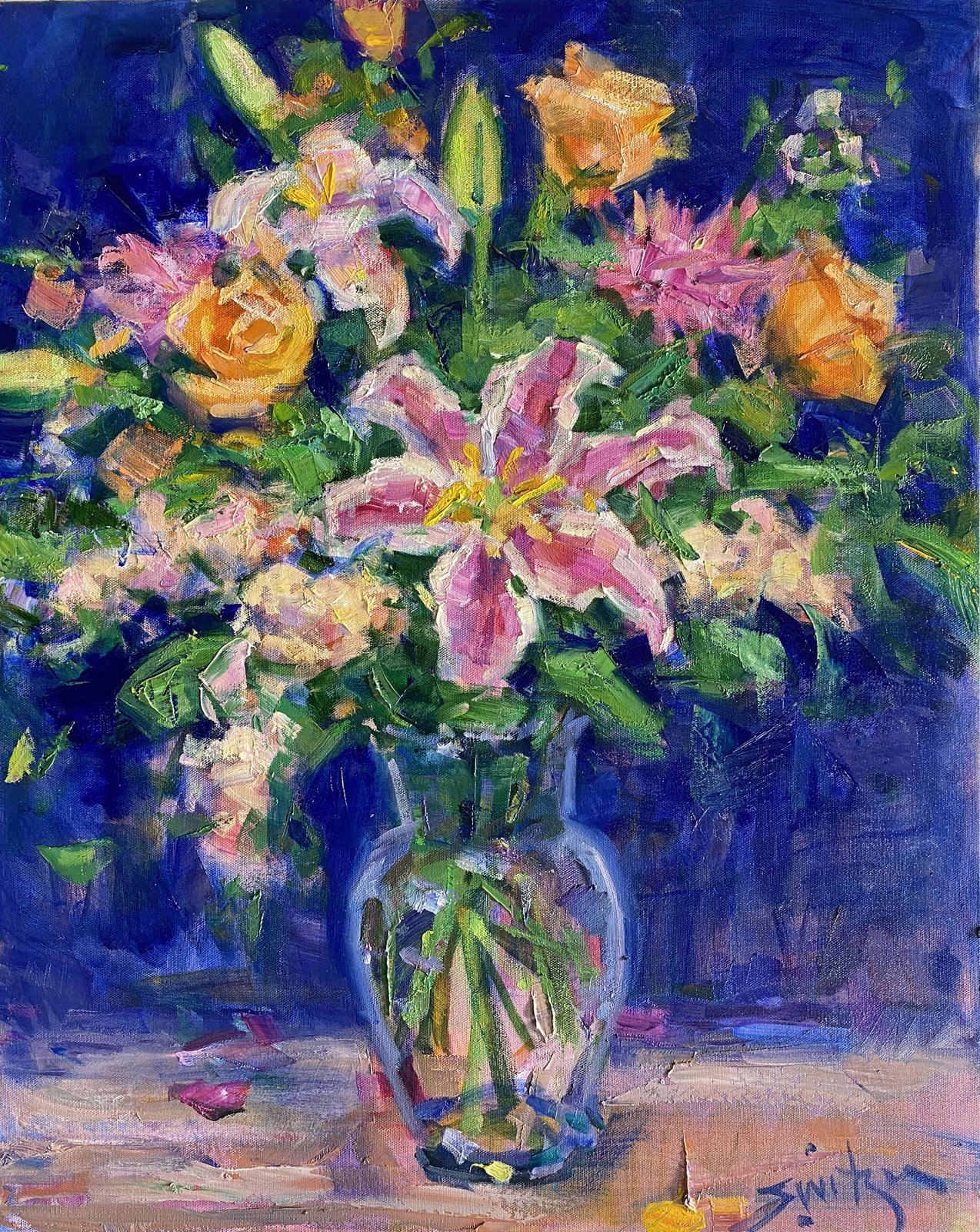  “Tiger Lilly,”                                                                                   24x36 inches,                                                                                    oil on canvas  Dana Gallery                            