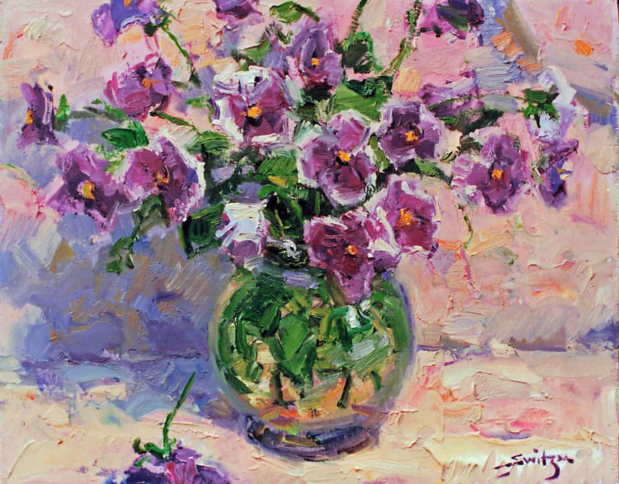 “Pansies”, 16×20 inches,
