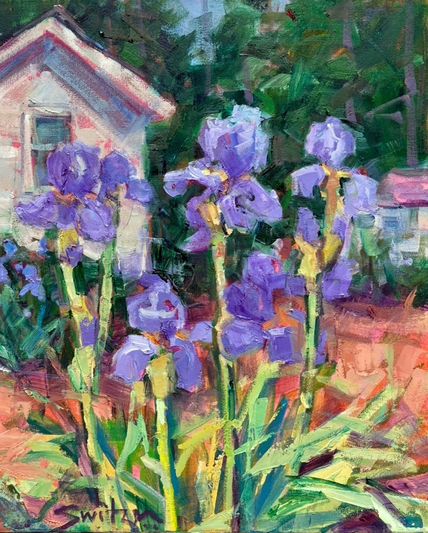 “Shelley’s Garden”, 24×20 inches, oil on canvas