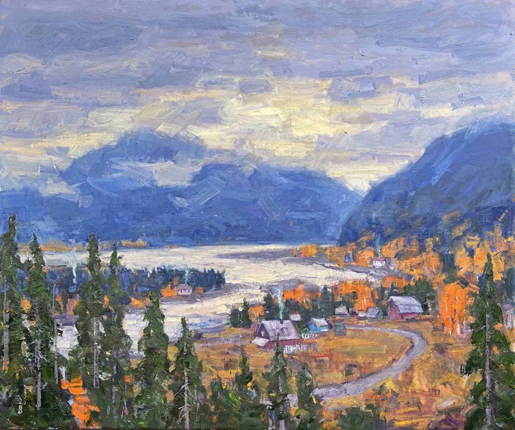  “Pend Oreille”,                                                                                                      60×72 inches,                                                                                                      oil on canvas   