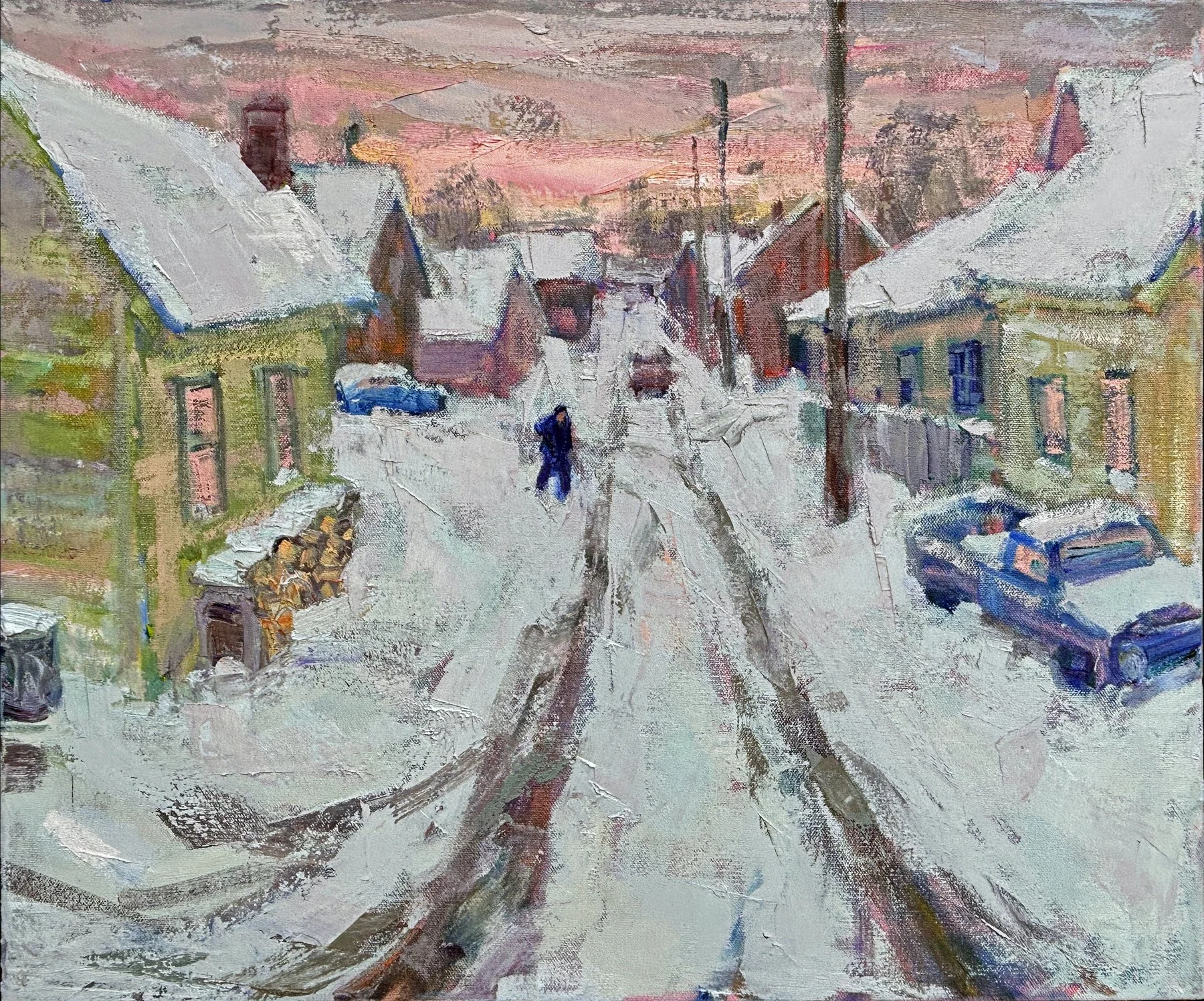  “Back Road Alley”,                                                                                                      20×24 inches,                                                                                                      oil on canvas 