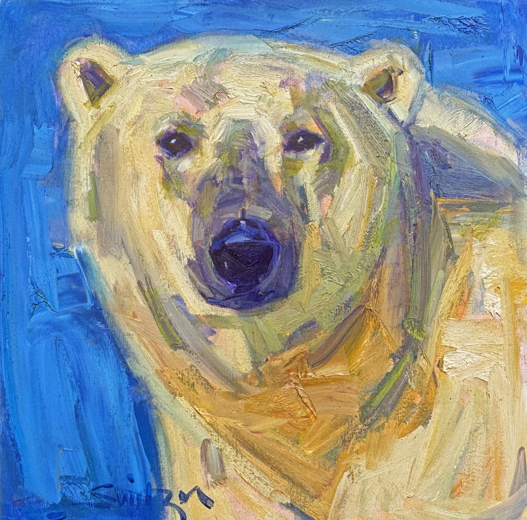  “Polar Portrait”,                                                                                                      20×20 inches,                                                                                                      oil on canvas  