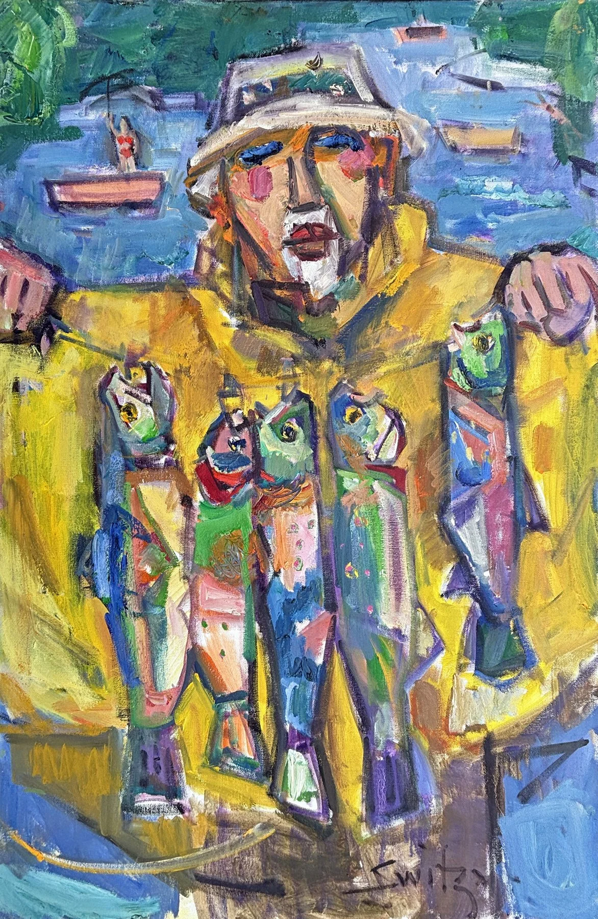  “Stringer”,                                                                                                      24×36 inches,                                                                                                      oil on canvas  Peters