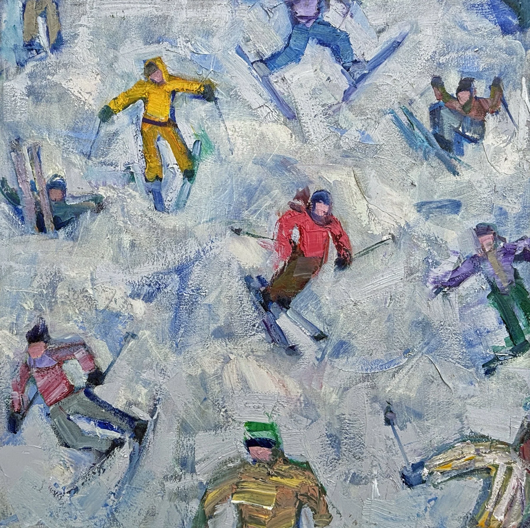  “Bumps”,                                                                                                      20×20 inches,                                                                                                      oil on canvas  Peterson 