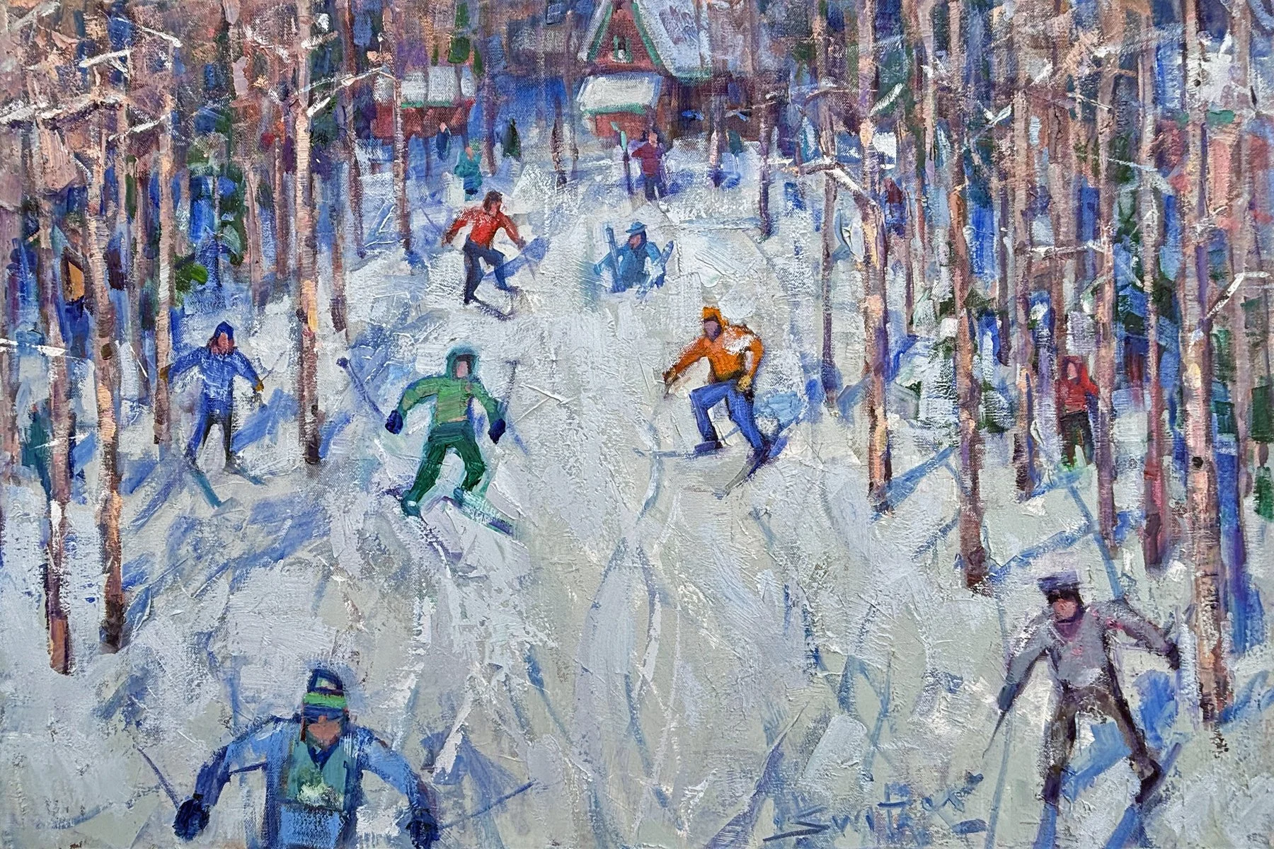  “Old School”,                                                                                                      24×36 inches,                                                                                                      oil on canvas  Pete