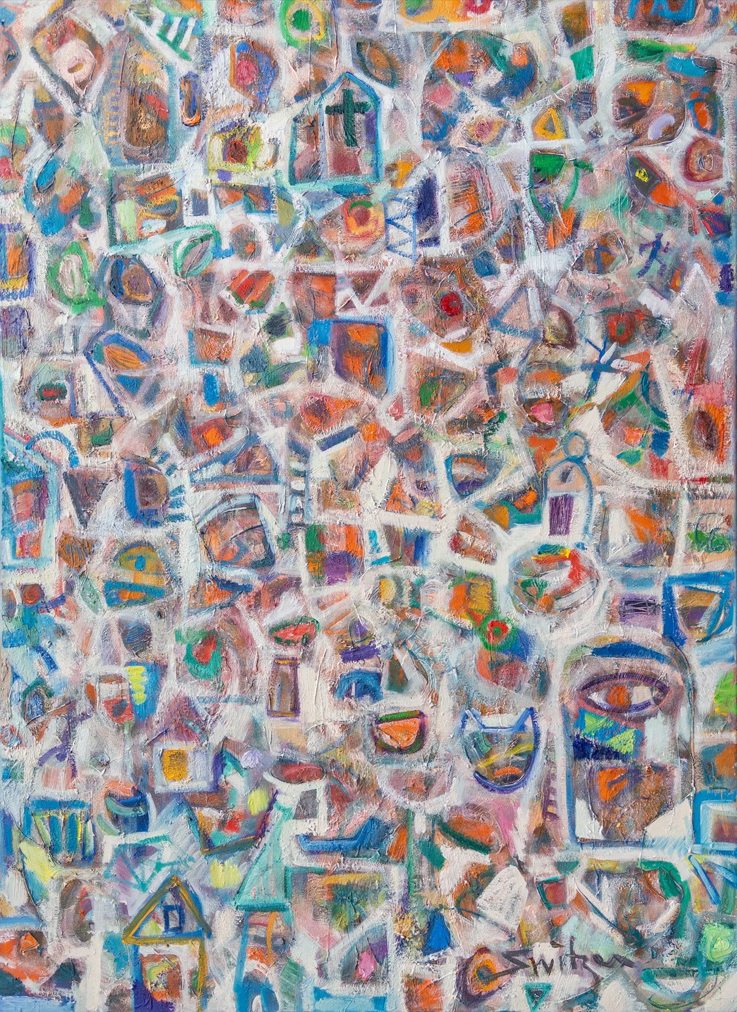  “Dopamine III”                                                                                              72×48 inches,                                                                                                 oil on canvas  