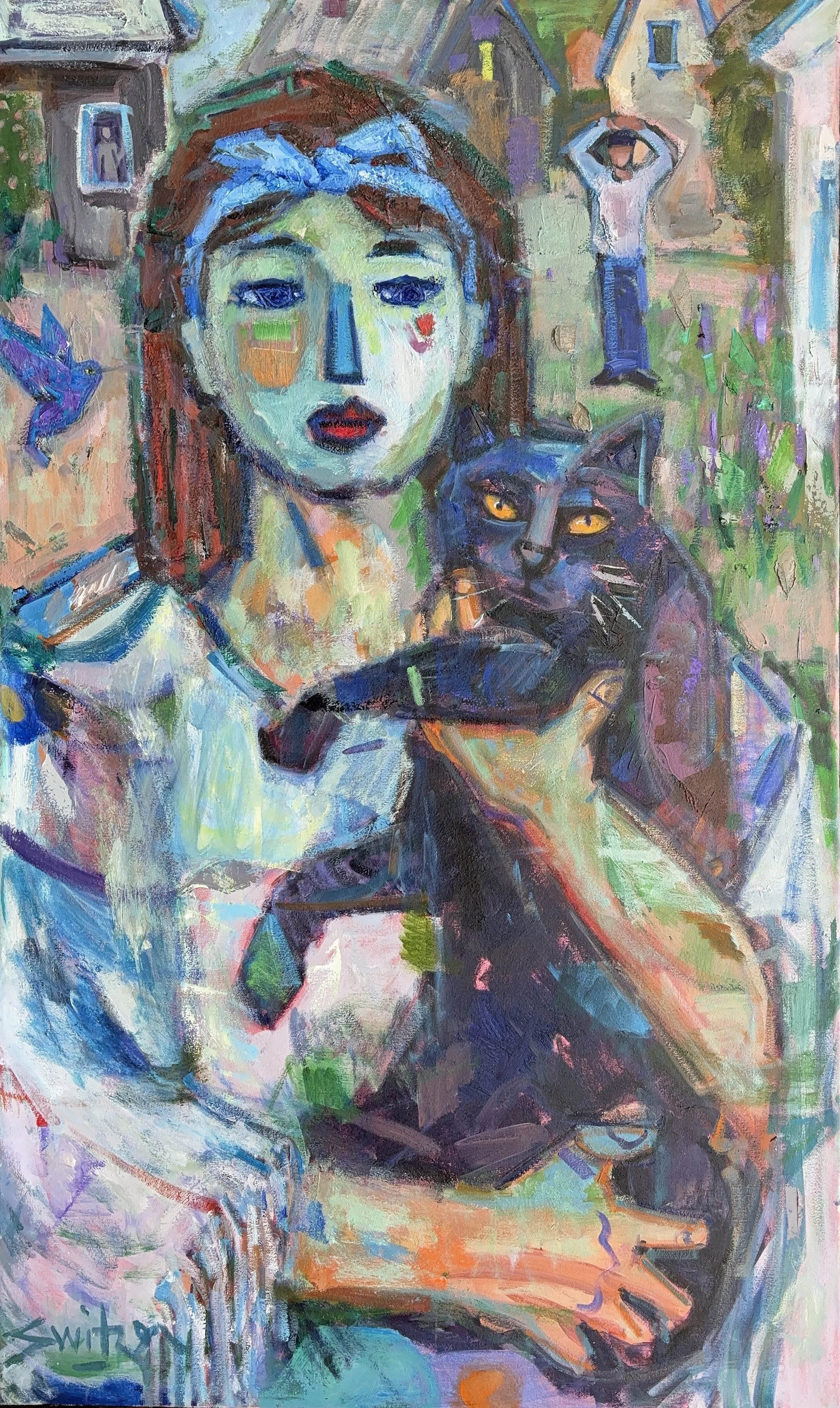  “Godzilla II”                                                                                              60×48 inches,                                                                                                 oil on canvas  