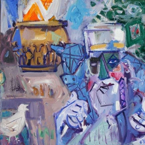  "Re'eh"  Deuteronomy 11:26 to 16:17,                                                                                       painting 47,                                                                                                                  