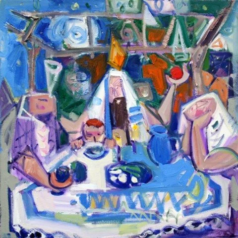   "Vezot ha'Bracha"  Deuteronomy 33:1 to 34:12,                                                                                       painting 54,                                                                                                        