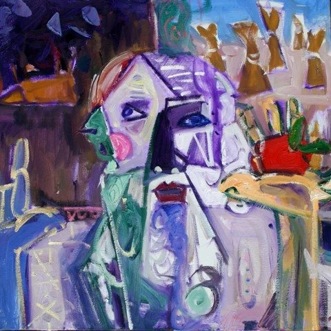   "Ekev"  Deuteronomy 7:12 to 11:25,                                                                                       painting 46,                                                                                                                  f