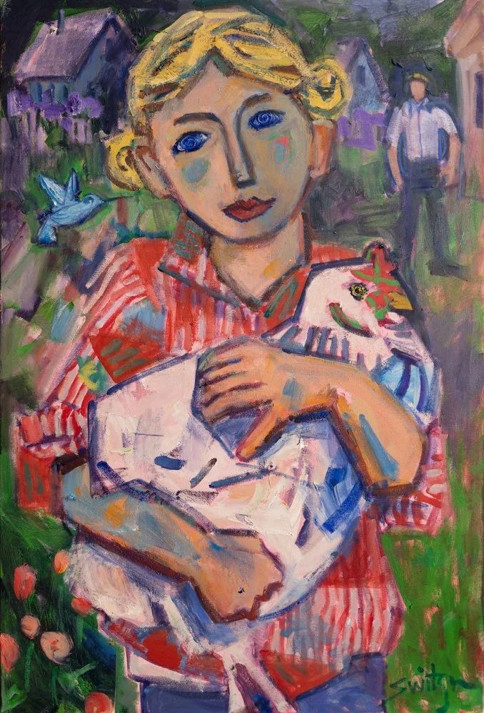  “Lilac Season”,                                                                                                36×24 inches,                                                                                                        oil on canvas 