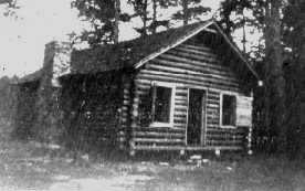 Cabin Erected by the Boys Overlooking Lake Mary (Original caption - From the LWMA History Room)