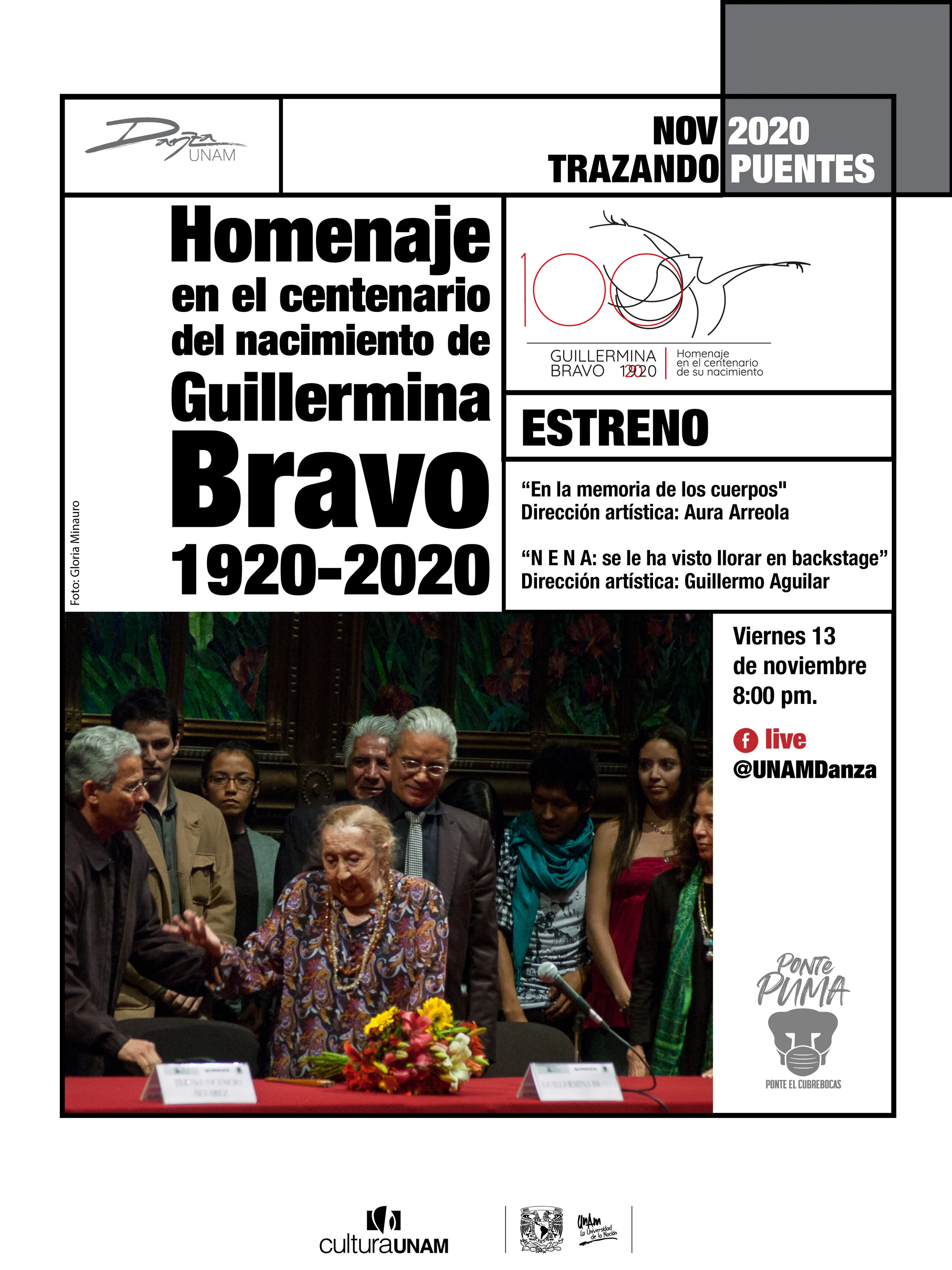 Homenaje a Guillermina Bravo en el centenario de su nacimiento 1920-2020 