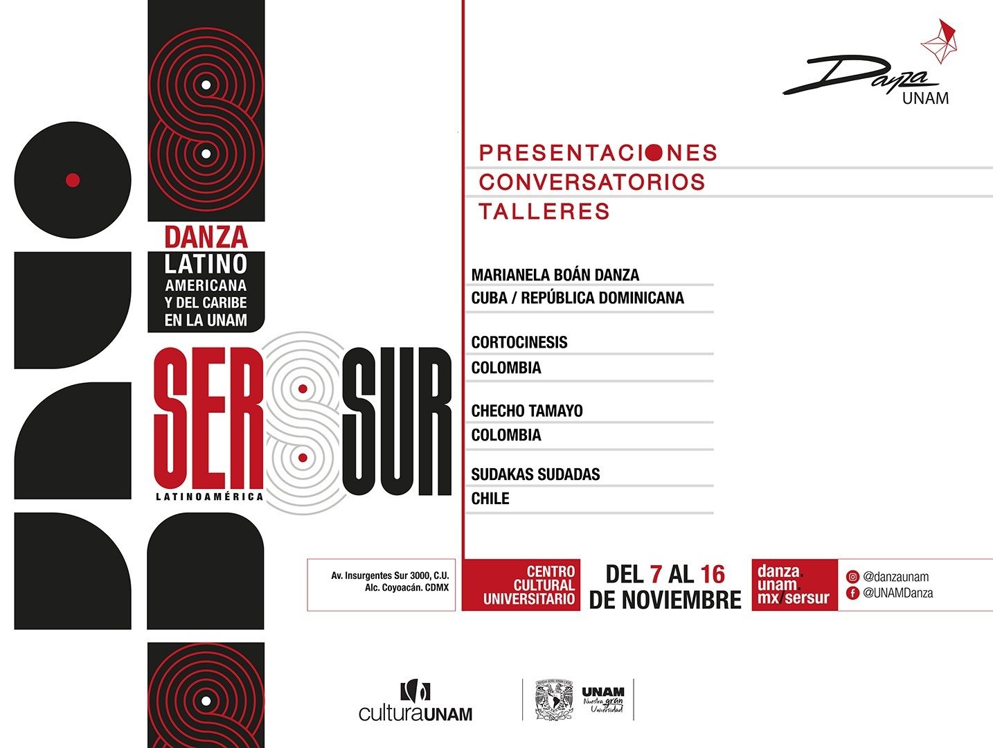 Encuentro SERSUR Latinoamérica - Presencia de la Danza Latinoamericana y del Caribe en la UNAM