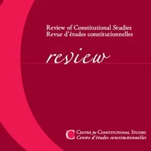 CfP: Review of Constitutional Studies