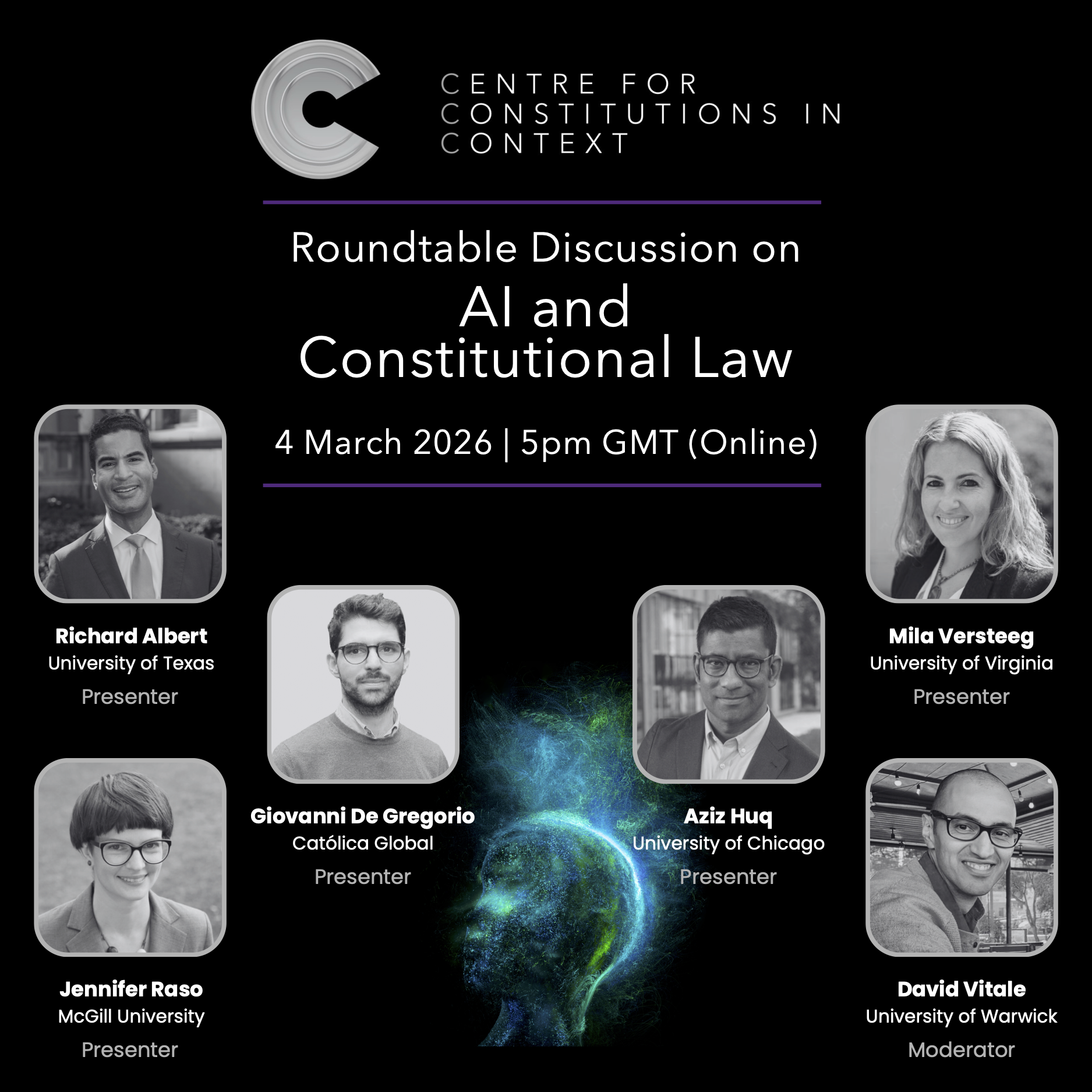 Announcement: Centre for Constitutions in Context (CCC) Roundtable on AI and Constitutional Law (Online)