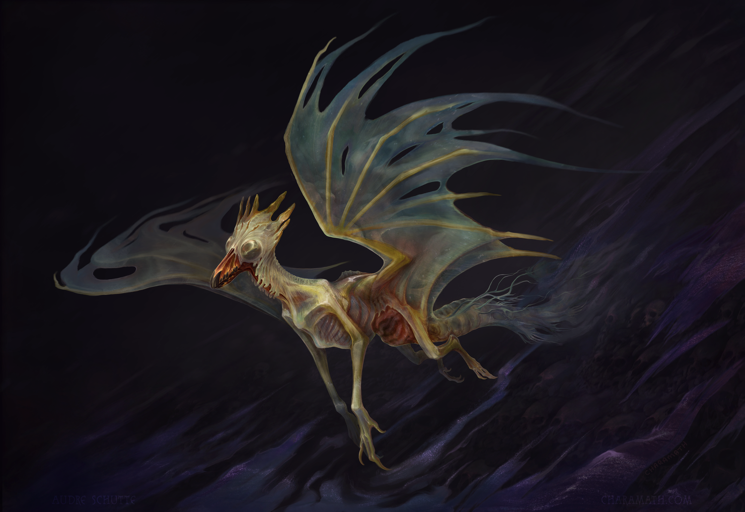 Wight Dragon — The Art of Audre 'Charamath' Schutte, image size:1500x1031