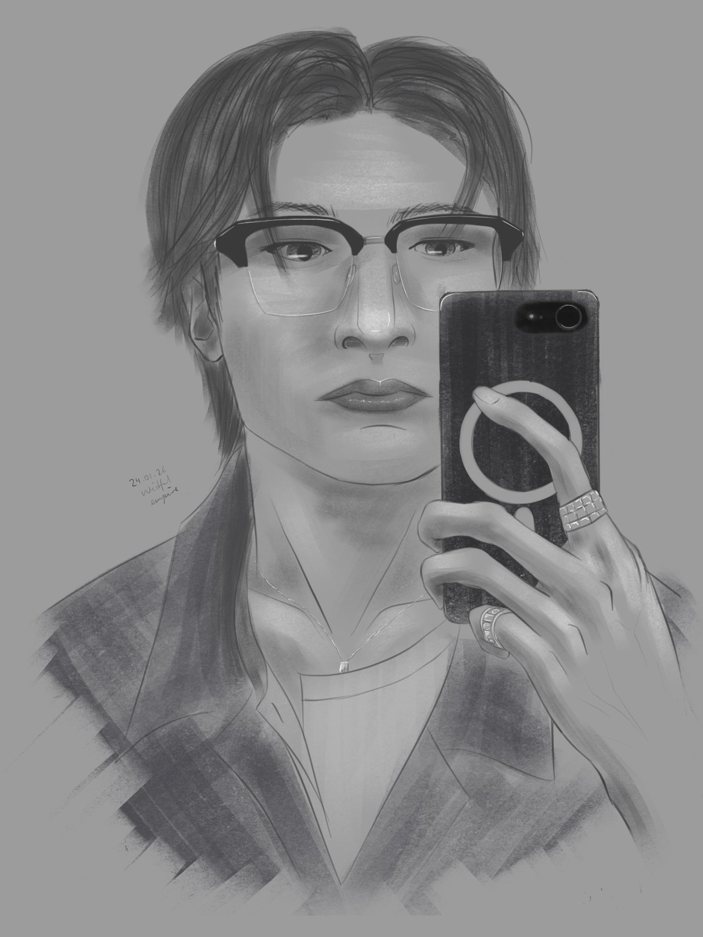 As soon as Jeongin sent these photos through bubble i knew i had to draw him! He&rsquo;s just got such sharp and beautiful features!

#staytist #straykidsfanart #skzfanart #jeongin #jeonginfanart