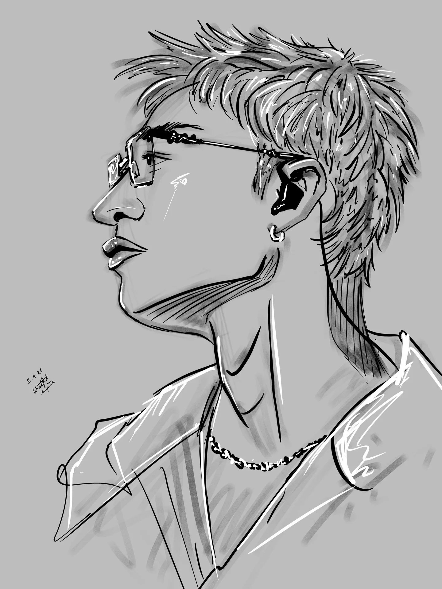 Trying out yet another &ldquo;style&rdquo; i&rsquo;m enjoying exploring all sorts of ways of drawing the things i want until i find something that really works for me i think. @gnabnahc will always be a muse though

#staytist #straykidsfanart #skzfan