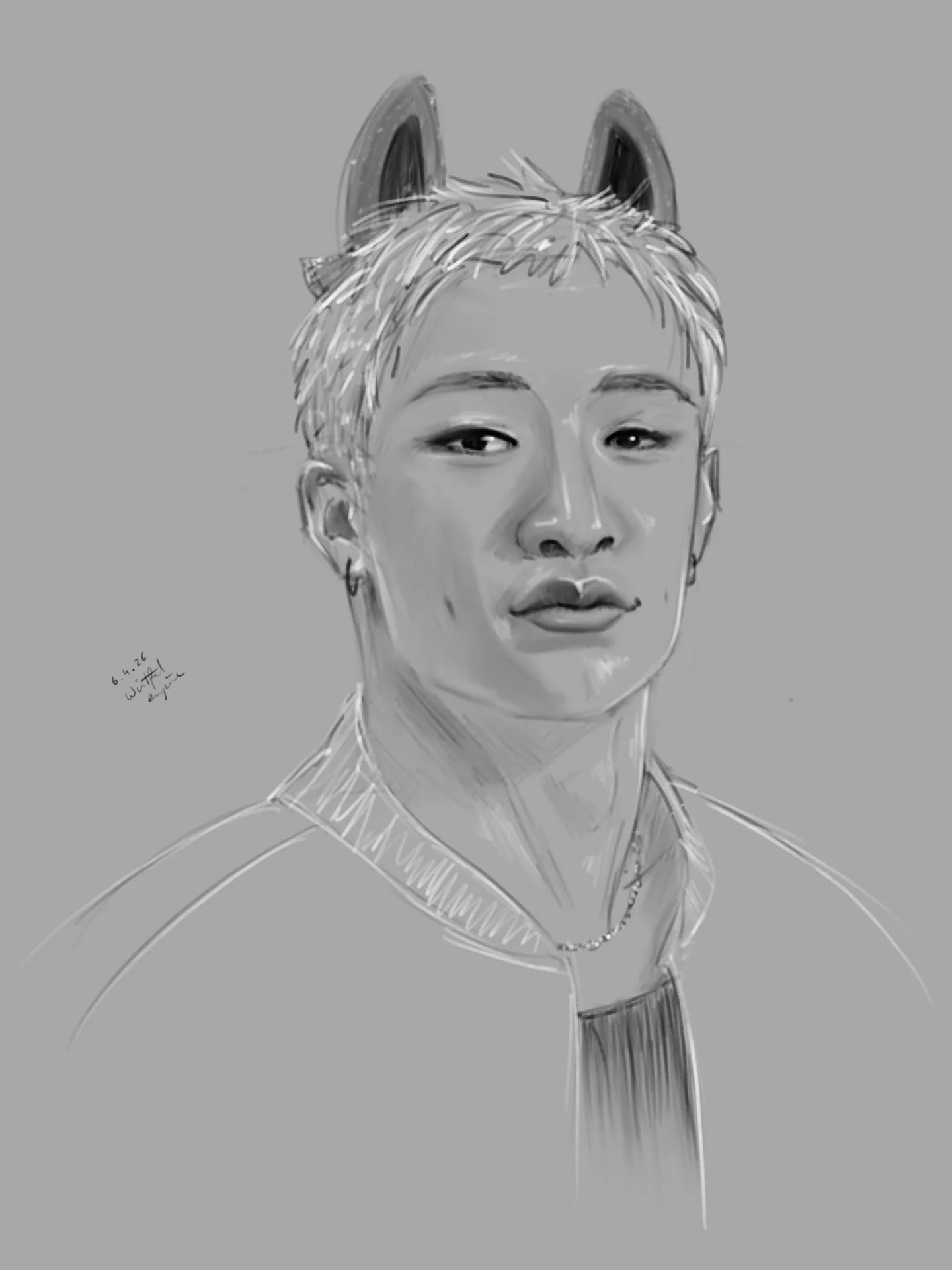 I dunno about his eyes today, but otherwise i&rsquo;m pretty happy. I&rsquo;m slowly getting there when it comes to actually being able to depict @gnabnahc 

#staytist #straykidsfanart #skzfanart #bangchan #bangchanfanart
