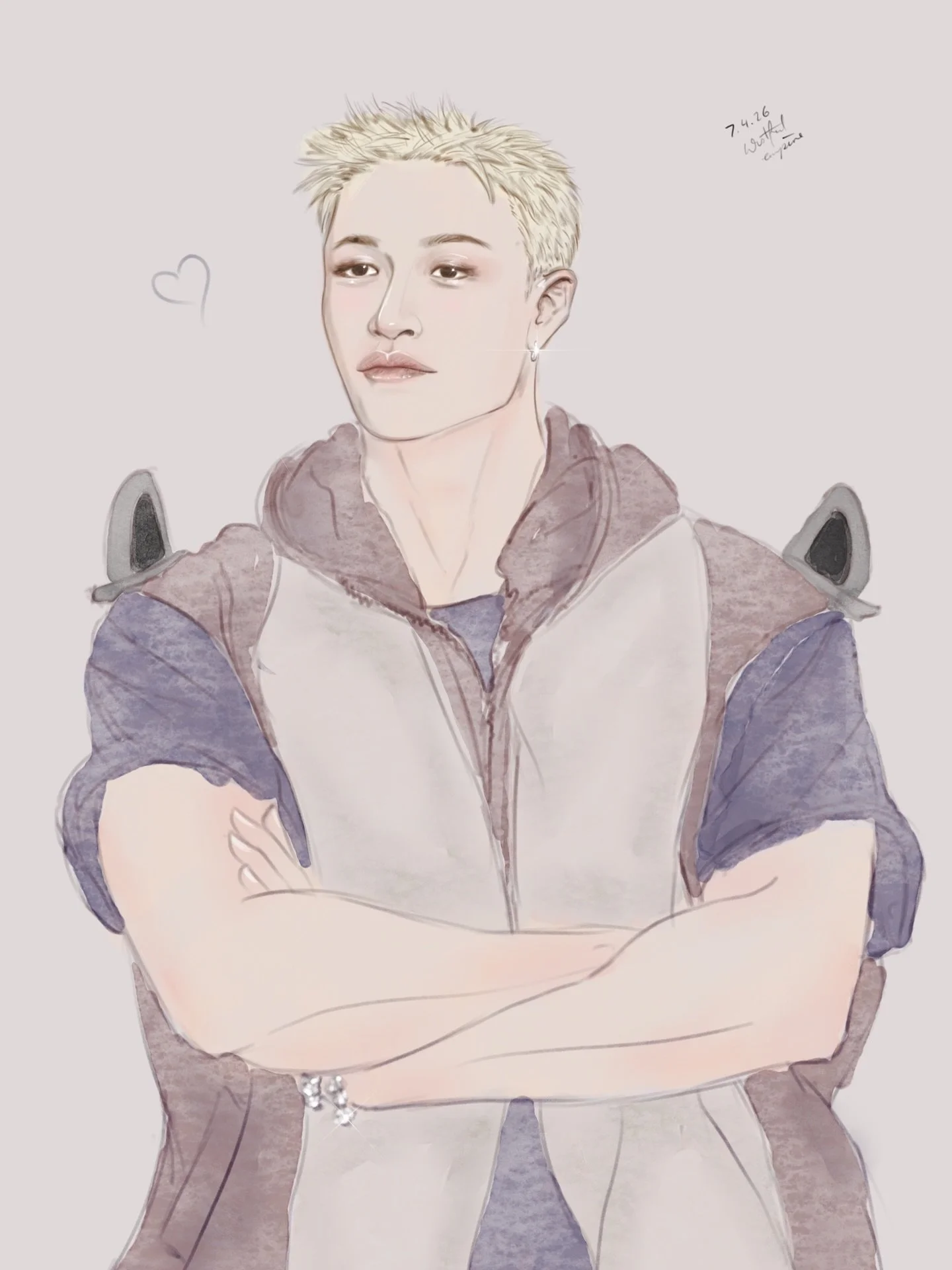 I decided i did like it enough to post it after all. I really need to work on my anatomy more though i think

#staytist #straykidsfanart #skzfanart #bangchan #bangchanfanart
