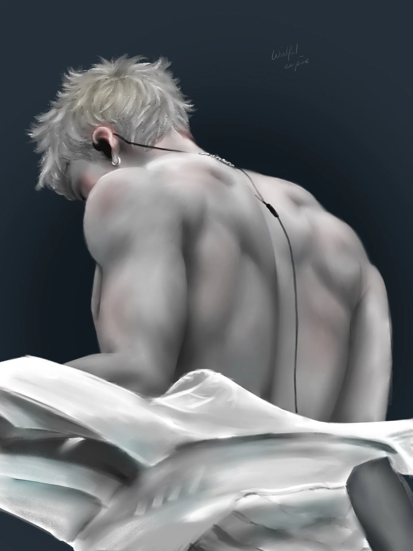 I am so proud of this one! @gnabnahc is such an ethereal and beautiful model, it was genuinely a lot of fun to make this one! 

Purely from an artistic point of view, the extremely low body fat percentage he maintains means that is actually much easi