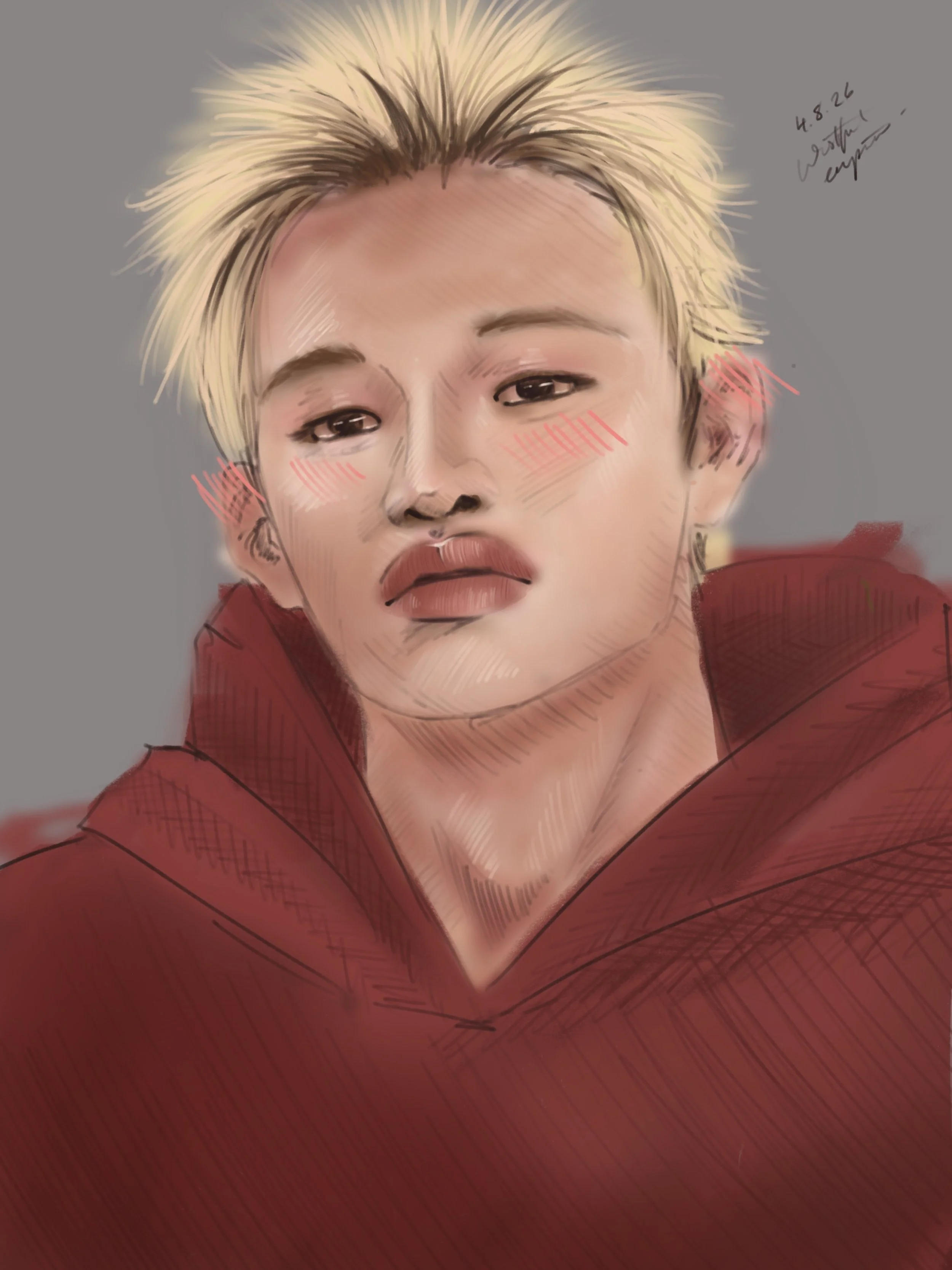 Continuing to experiement with styles and techniques in order to capture the beauty of @gnabnahc 

Another day of making shitty art. But mission success in that regard. I&rsquo;m now at day 216 of making shit art every day! One day i&rsquo;ll look at