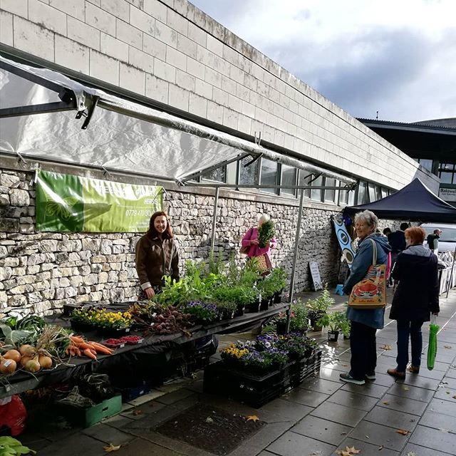 Bakewell Farmers' Market in the pouring rain. Thank you to everyone who came to support us despite the weather. #peakdistrictnationalpark #bakewellfarmersmarket #growyourown #cookingwithherbs #bees🐝 #derbyshiredales #supportyourlocalmarket