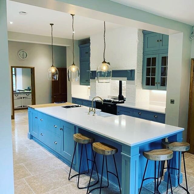 The kitchen island, always high on our clients essential list and now with even more relevance as it&rsquo;s become a work office, school desk, kitchen table and social hub in so many houses over the last few months. This is one of our all time faves