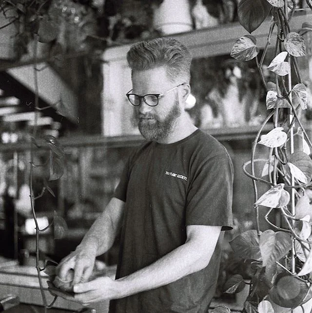 Friends of Drunken Barber, Kep and the @theplantsocietyau team. Open 10am-7pm today. #drunkenbarber #barbershop #barbershopconnect #haveanicelife #theplantsociety #fitzroy #melbourne #rolleiflex