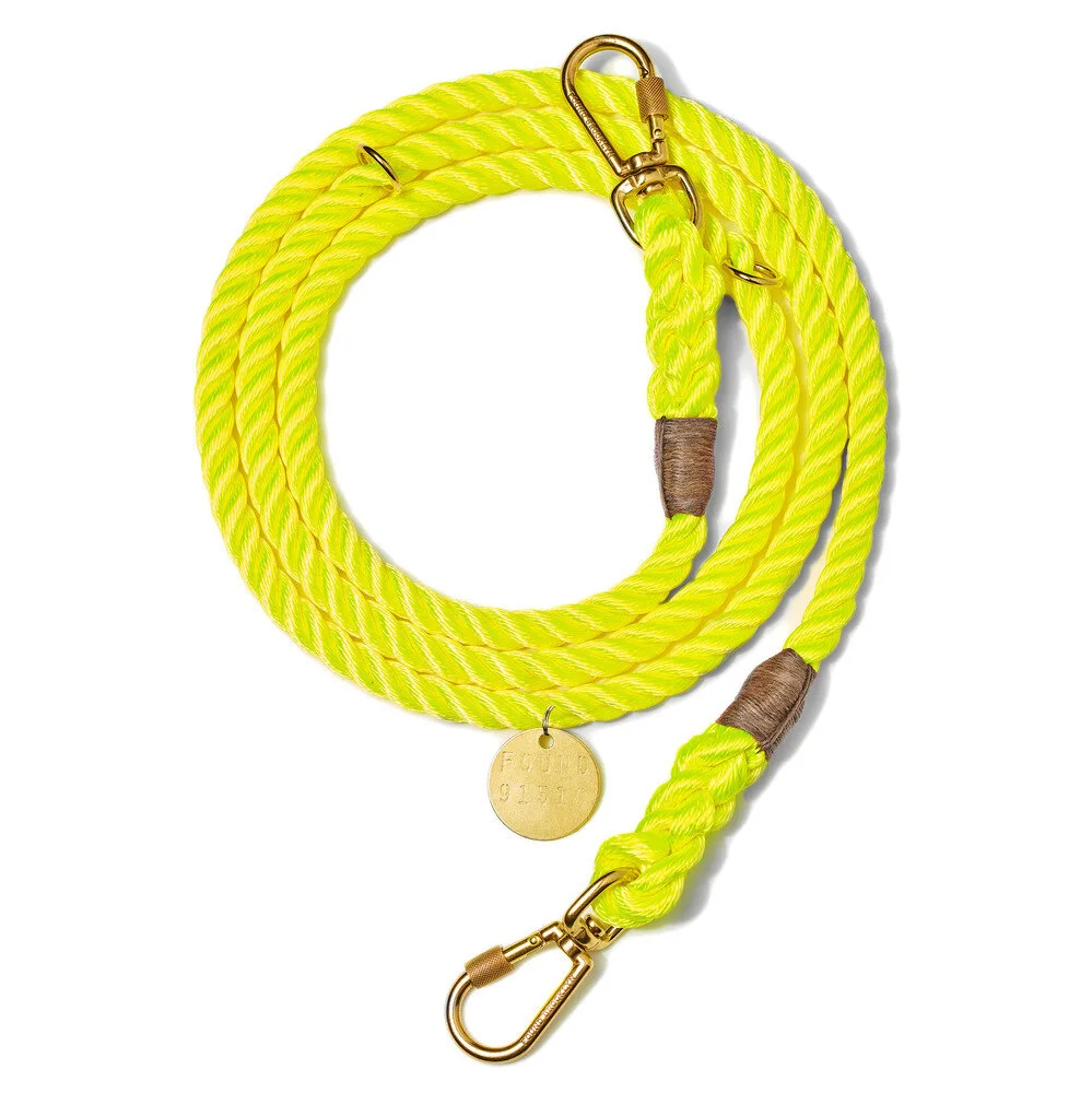 Found My Animal Lead - NEON YELLOW