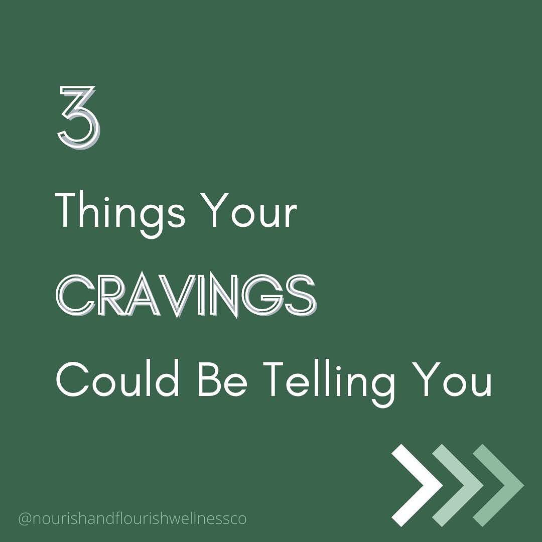 🚨Cravings are signals from your body, are you listening? 🚨

✨Here is what you can do ✨

1️⃣There are a few reasons you might not get enough nutrients from your food:

You&rsquo;re eating too many processed, packaged, nutrient-void foods. Focus on w