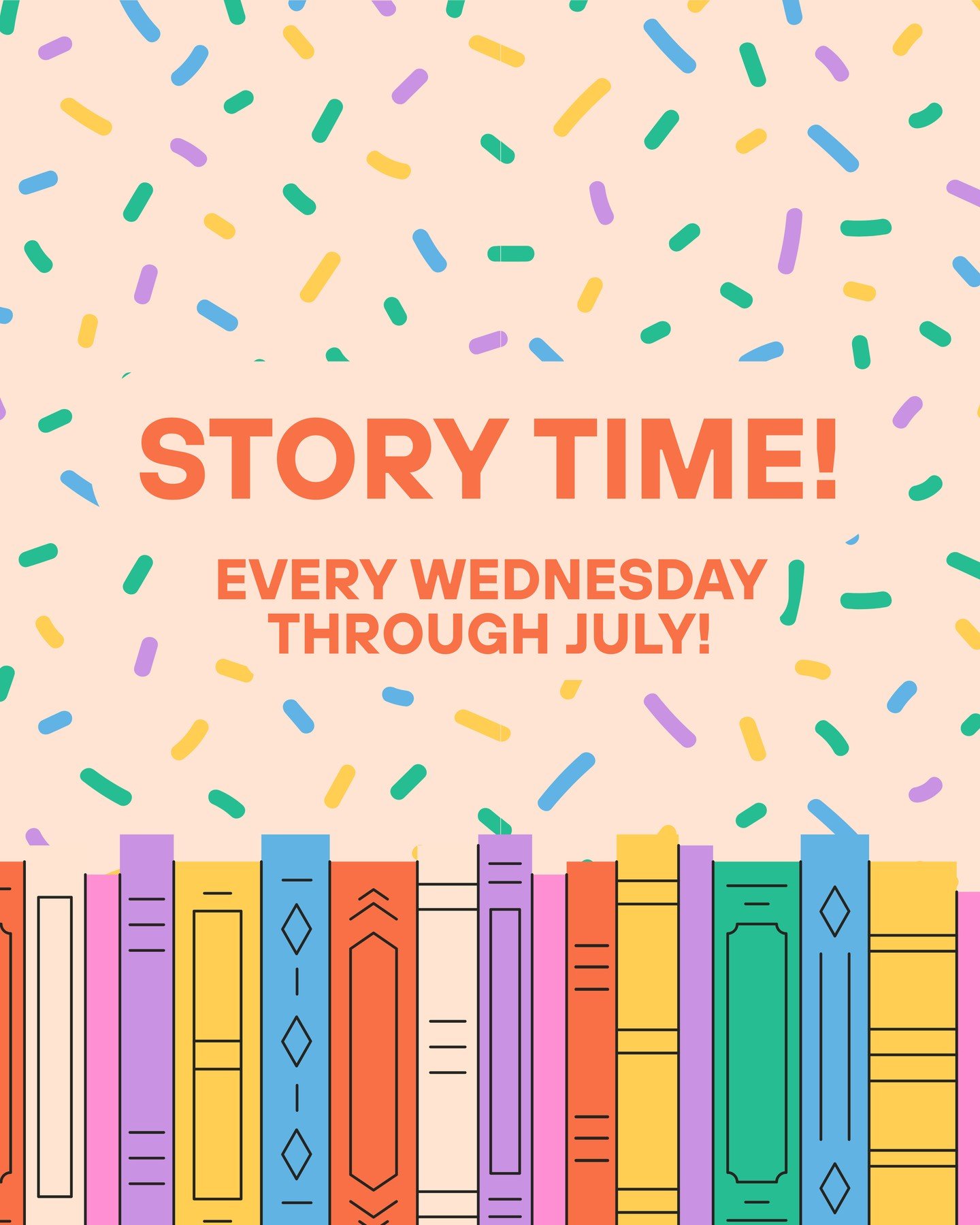 Join us on Wednesday mornings from 9-10am for free stories and donut decorating!!! 🍩📕