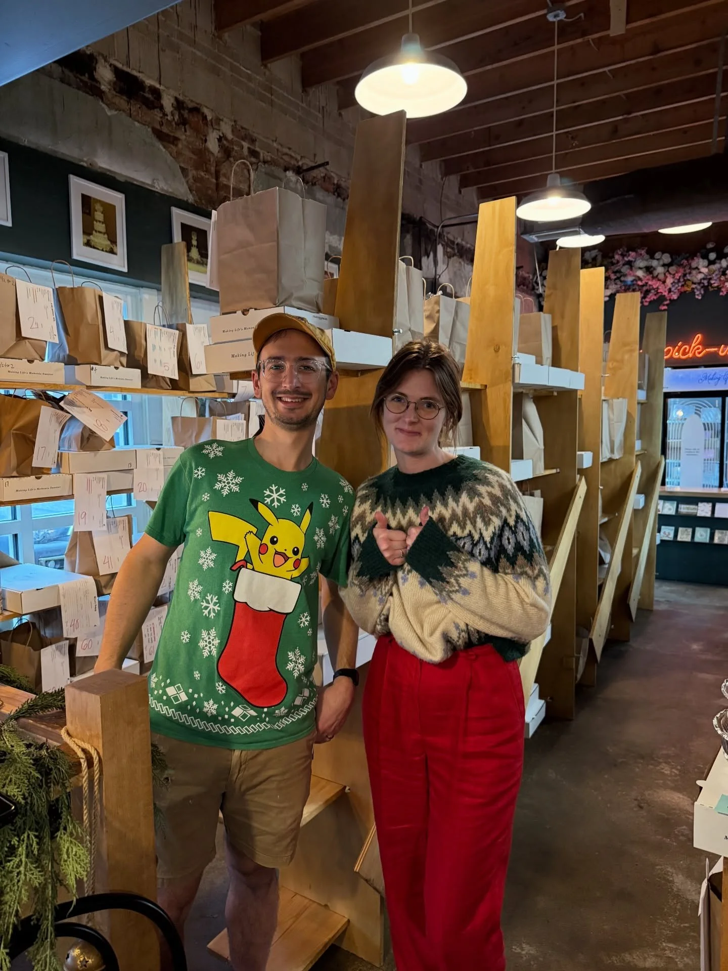 🎅 WE&rsquo;RE OPEN KC!!! We&rsquo;ll be here until 4 today, stocked with lots of extra fresh baked pastries and treats! Swing by and grab a box for Christmas morning! ✨🎁