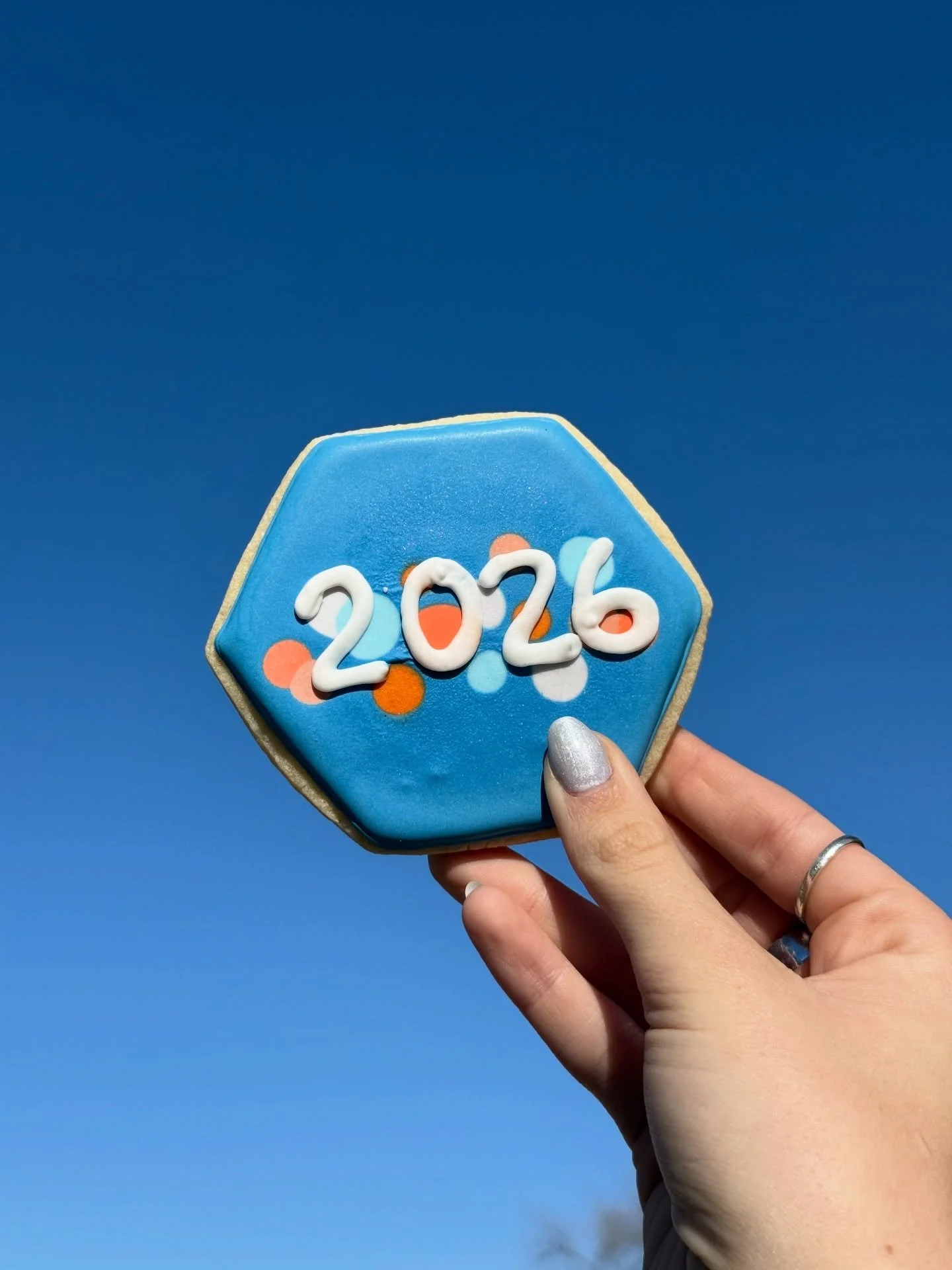 2026 cookies in the case today! Here until 4!🕺🪩