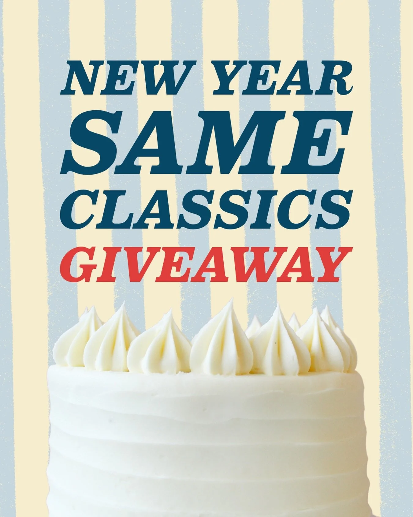 🎂 New year, same delicious McLain&rsquo;s classics! To kick off the new year we are doing 5 DAYS OF GIVEAWAYS! Each day you have the chance to win a McLain&rsquo;s classic! To start off we are giving away an 8inch McLain&rsquo;s classic cake!

Choos