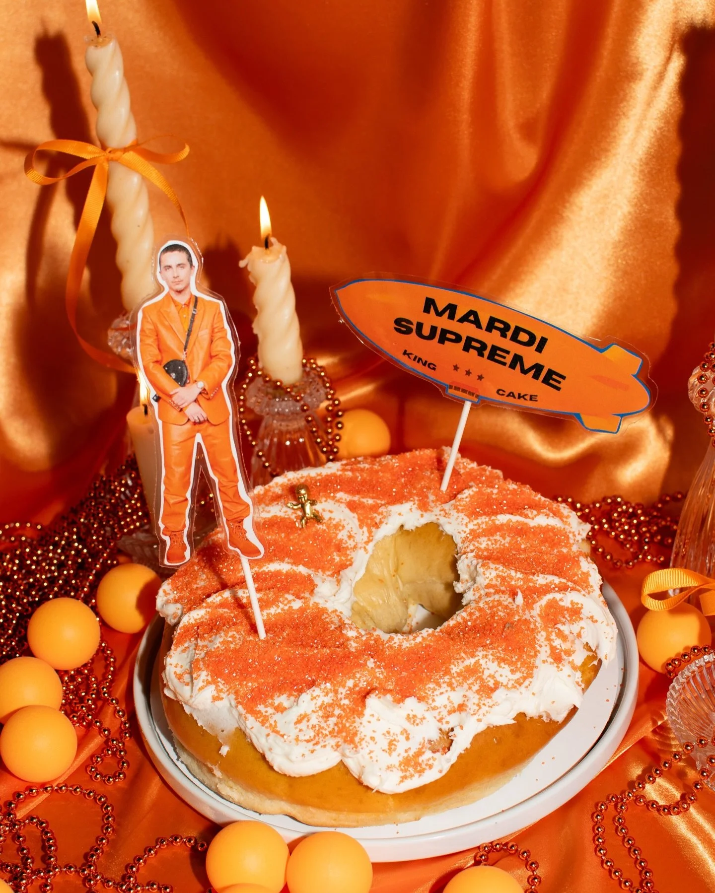 ITS MARDI SUPREME ITS MARDI SUPREME 🧡 

Yes, it&rsquo;s true. In addition to our regular king cakes this year we have a Mardi Supreme king cake kit! With your kit you will get an undecorated sweet cream cheese king cake, orange sugar sprinkles, and 