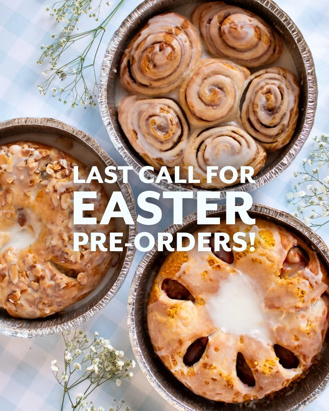 🐰 Friendly reminder that April 1st is the LAST DAY to place your pre-orders, meaning you have just a little less than 2 days to get your orders in! ⏰ 

🥕 Tap the link in our bio to shop our full menu!