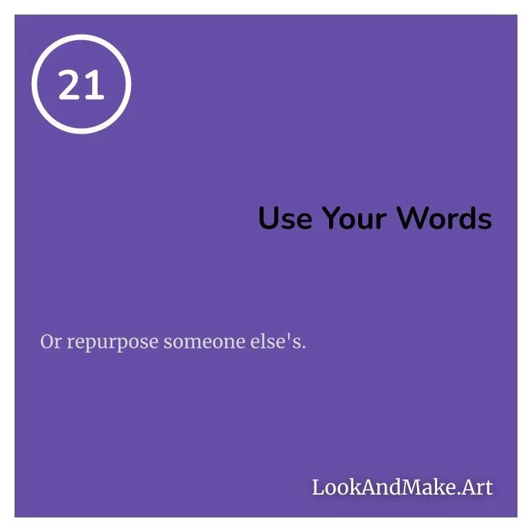 #21: Use Your Words&nbsp;