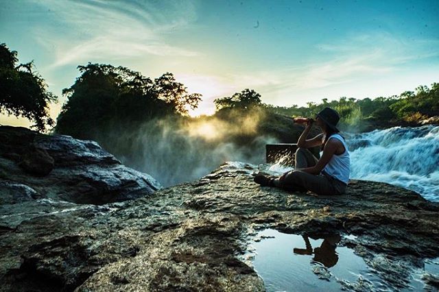 One of our favourite bits of branded content we did was for @sxolliecider - shooting at Murchison falls in Uganda - the world&rsquo;s most powerful waterfall. It was a solid couple of hours hot hike to the top, so the need for a cold cider on arrival