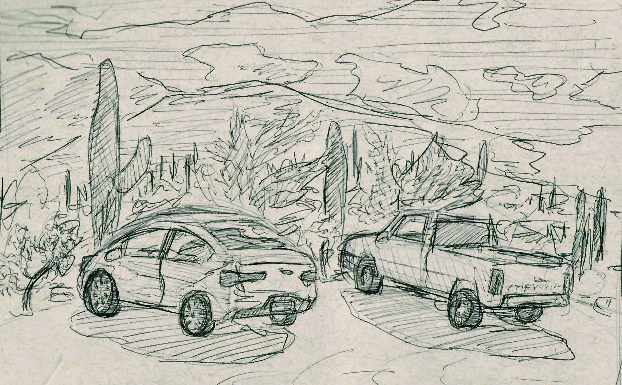 Arrizona parking lot illustration