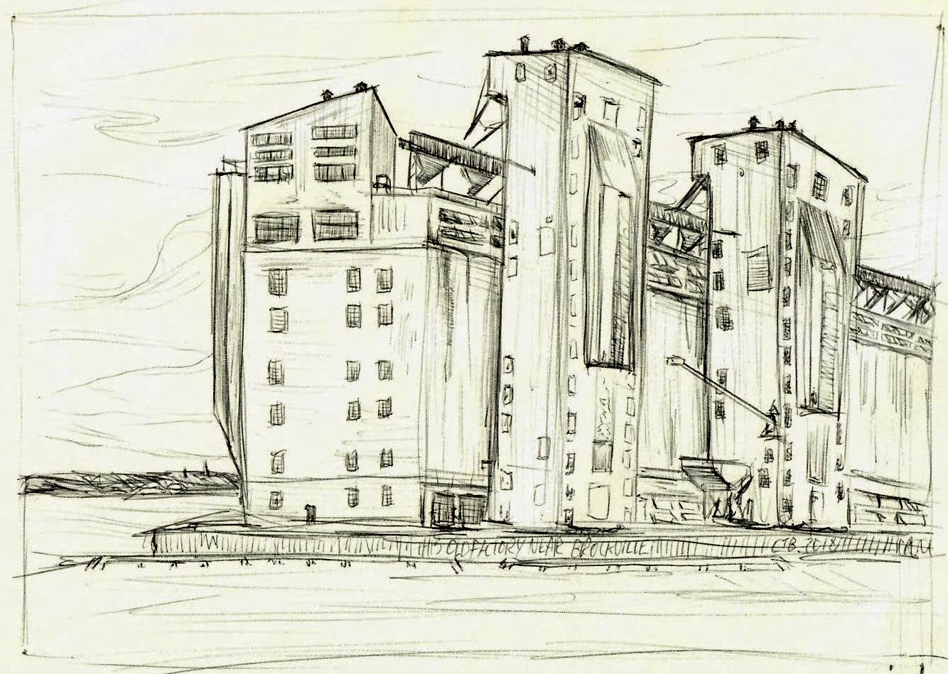 Industrial Port Ontario Sketch