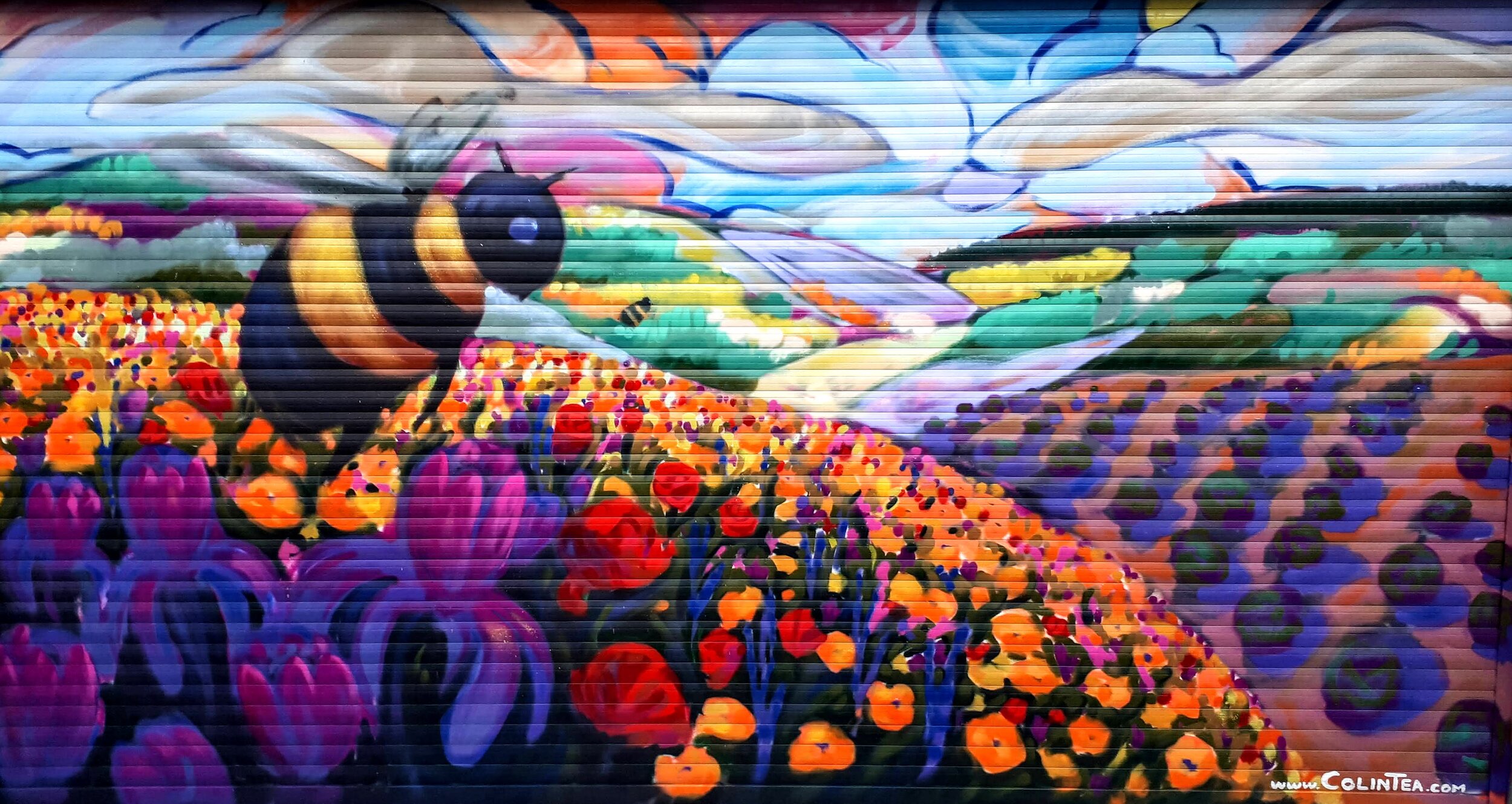 Psychadelic Bee Mural