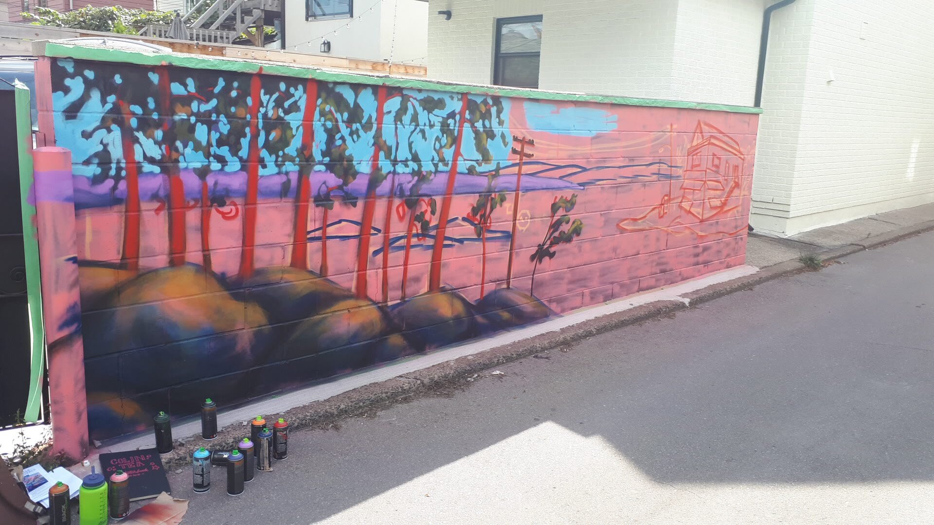 group of seven mural progress